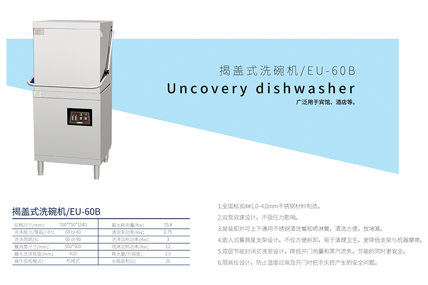 揭盖式洗碗机(图1)
